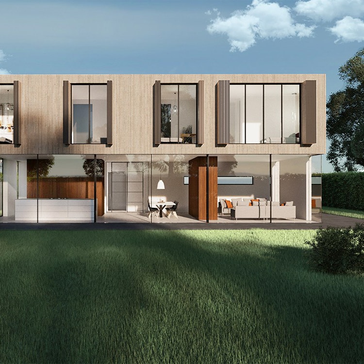 Joep-van-Os-architecten-nieuwbouw-woning-Westergouw-Teteringen-moderne-vrijstaande-villa-achtergevel-maximaal-zicht-op-tuin